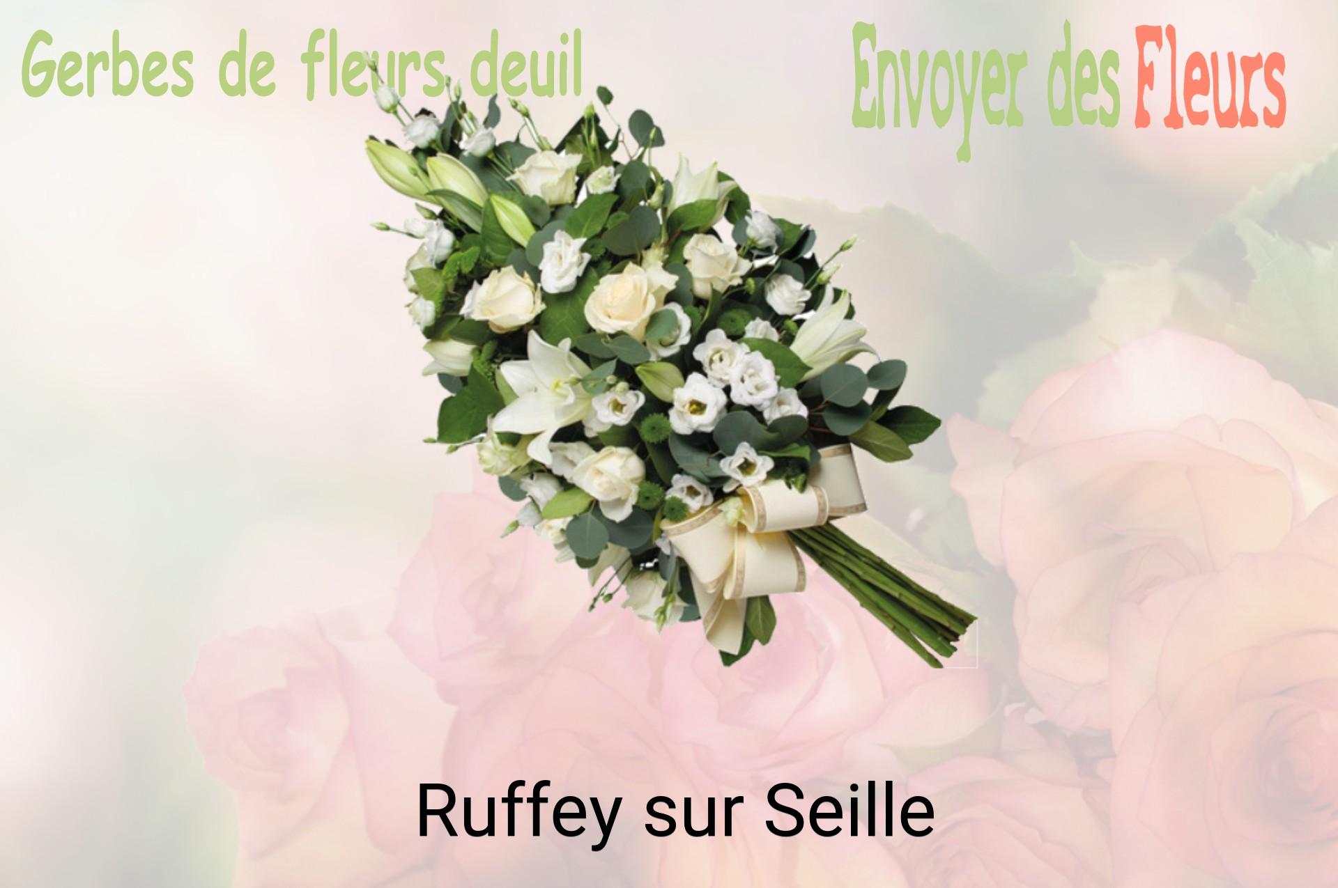 Gerbe de fleurs de deuil livrée à Ruffey-sur-Seille